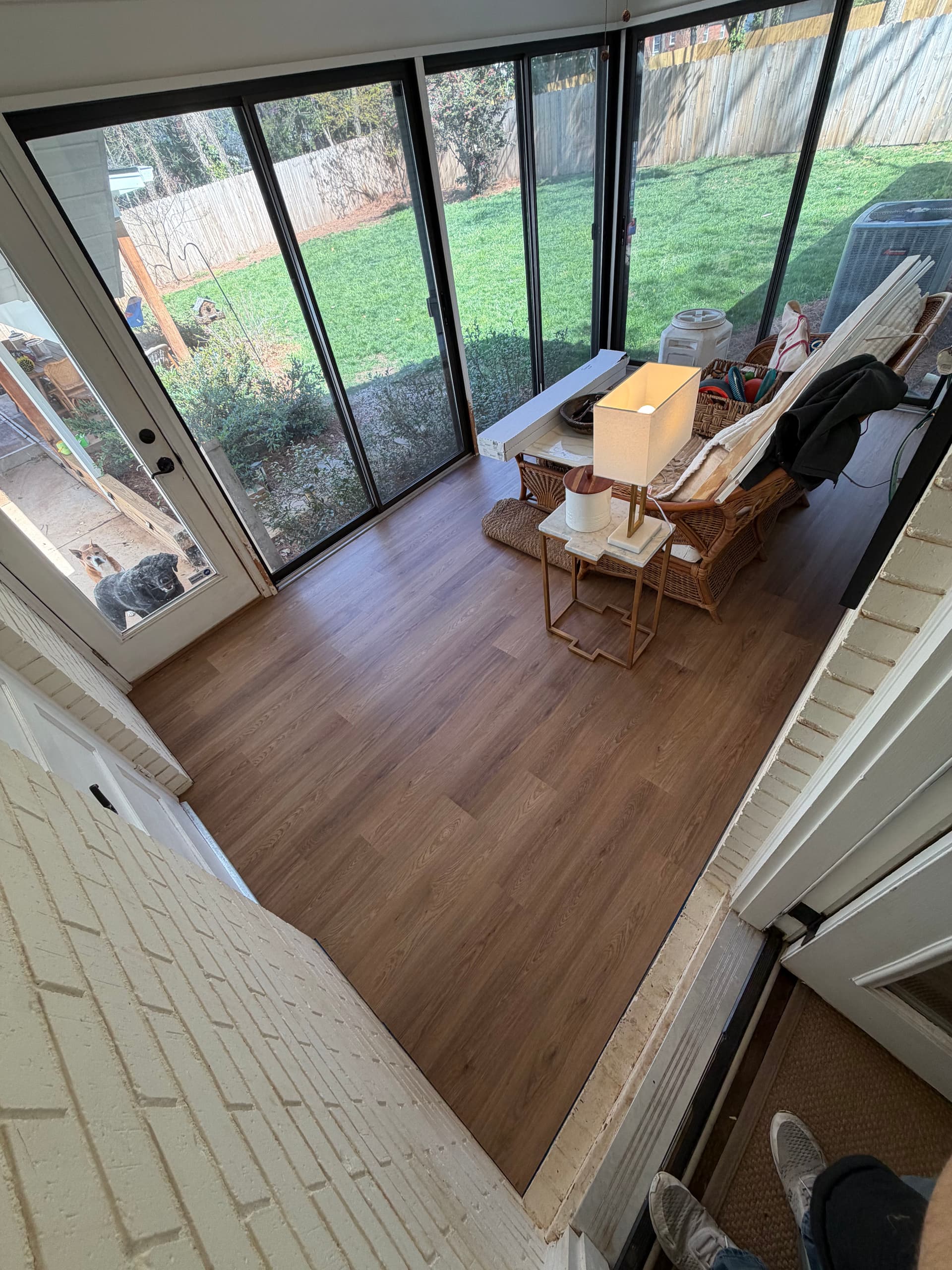 Gallery photos for Sunroom Gets a Fresh Look with New LVP Flooring in Charlotte: Image #2