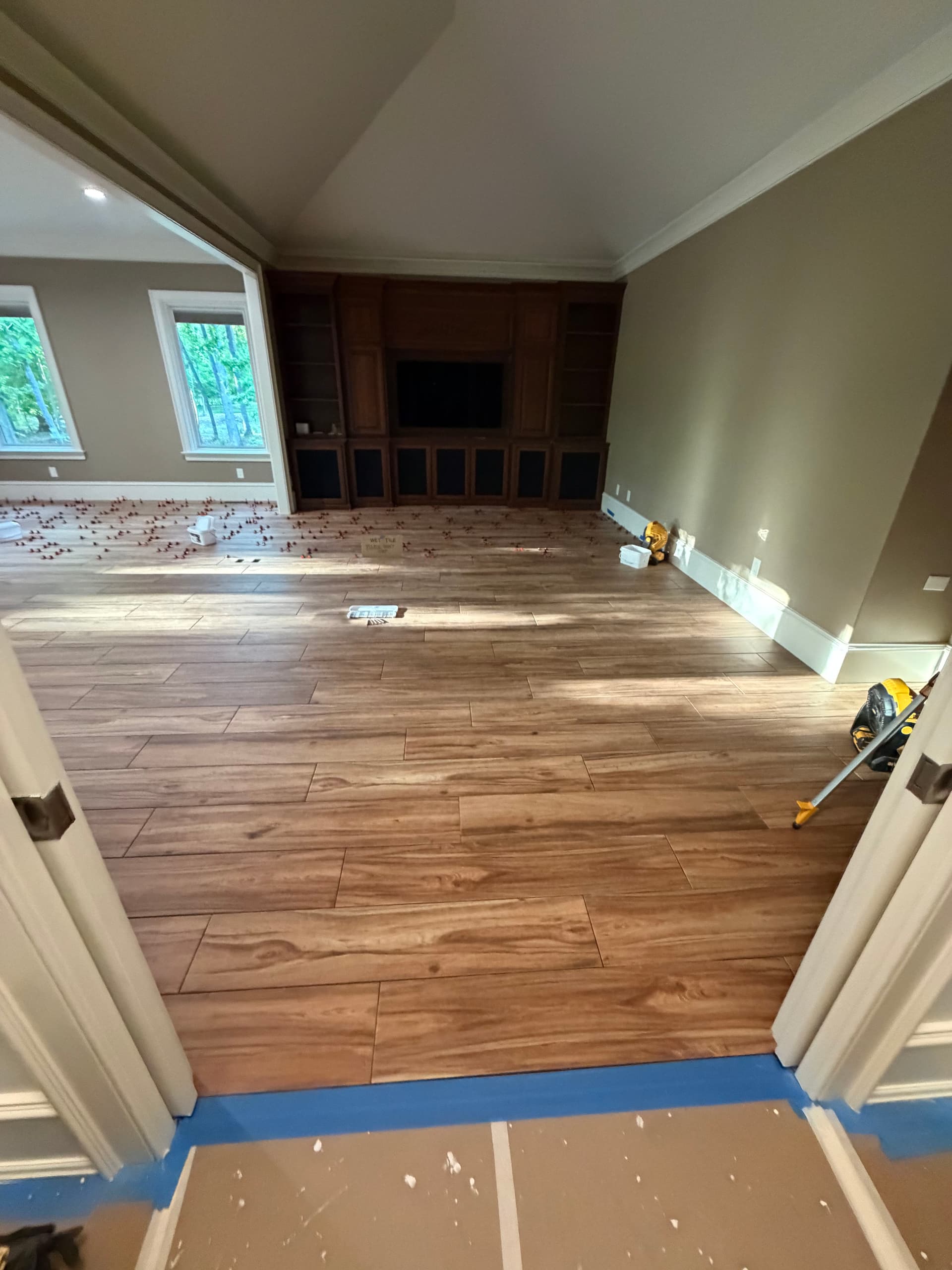 Gallery photos for Wood Plank Tile Floor Installation at High Rock Lake: Image #7