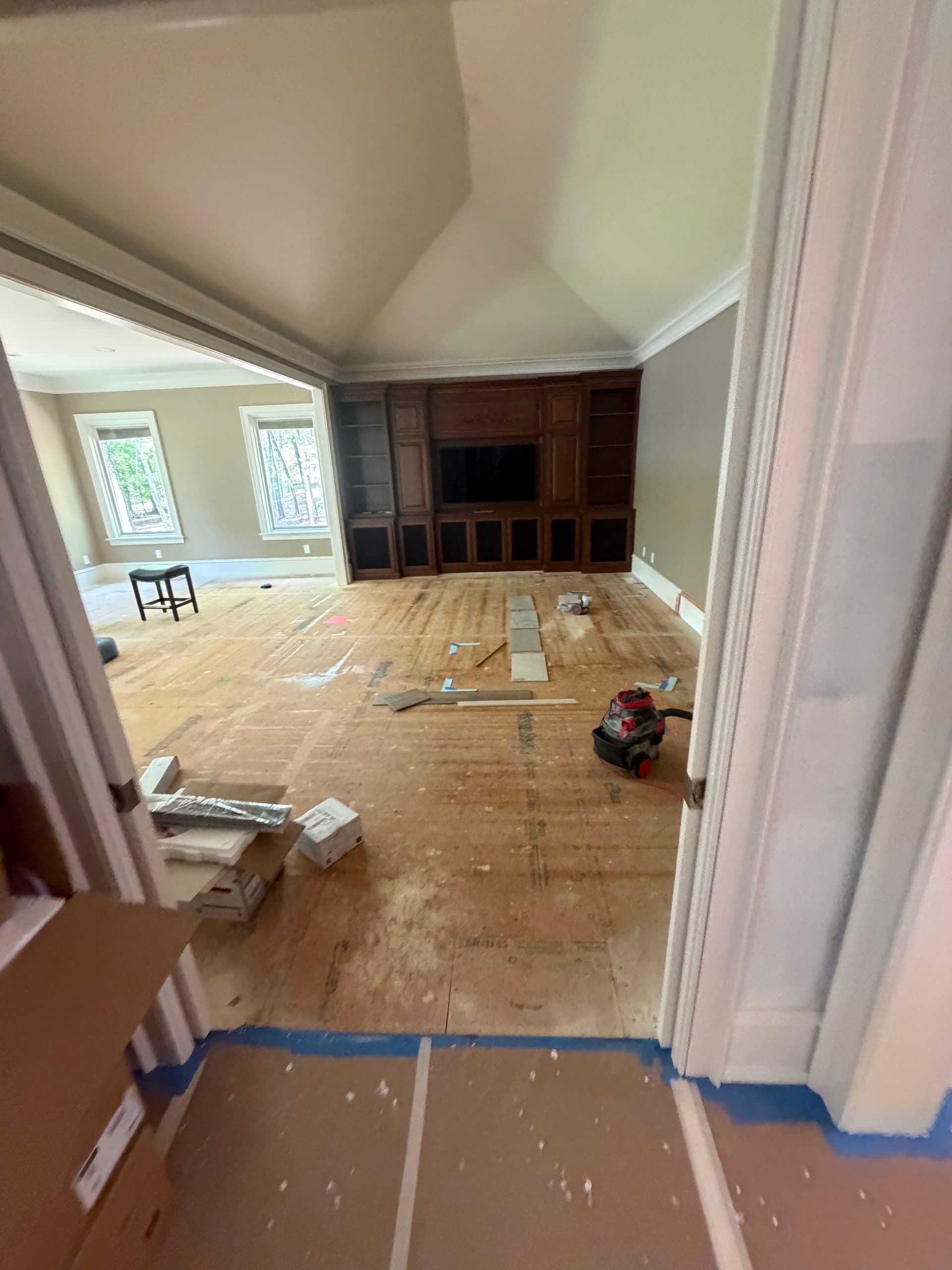 Wood Plank Tile Floor Installation at High Rock Lake image