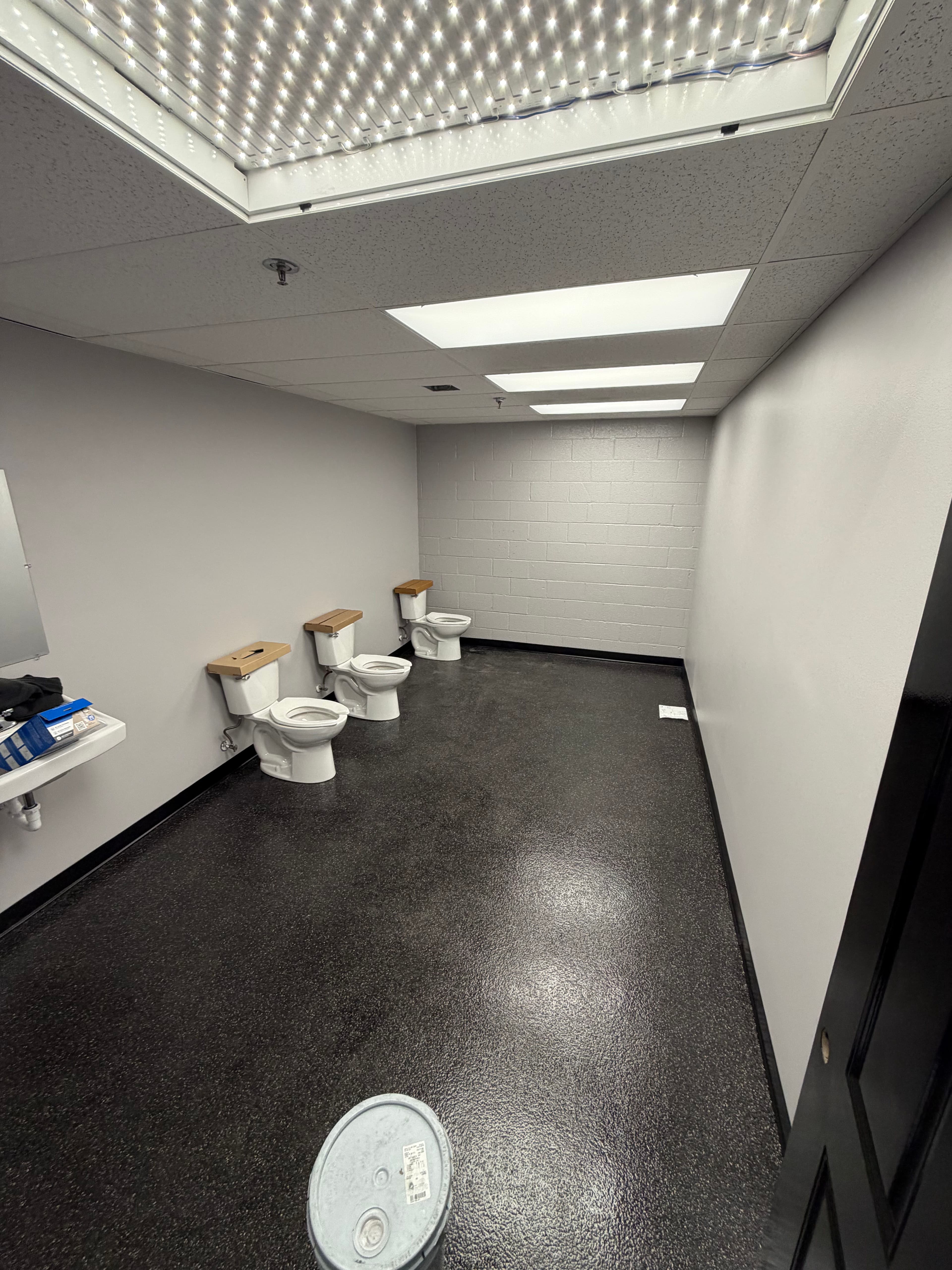 Project Bathroom Privacy Update with Partitions in Statesville image