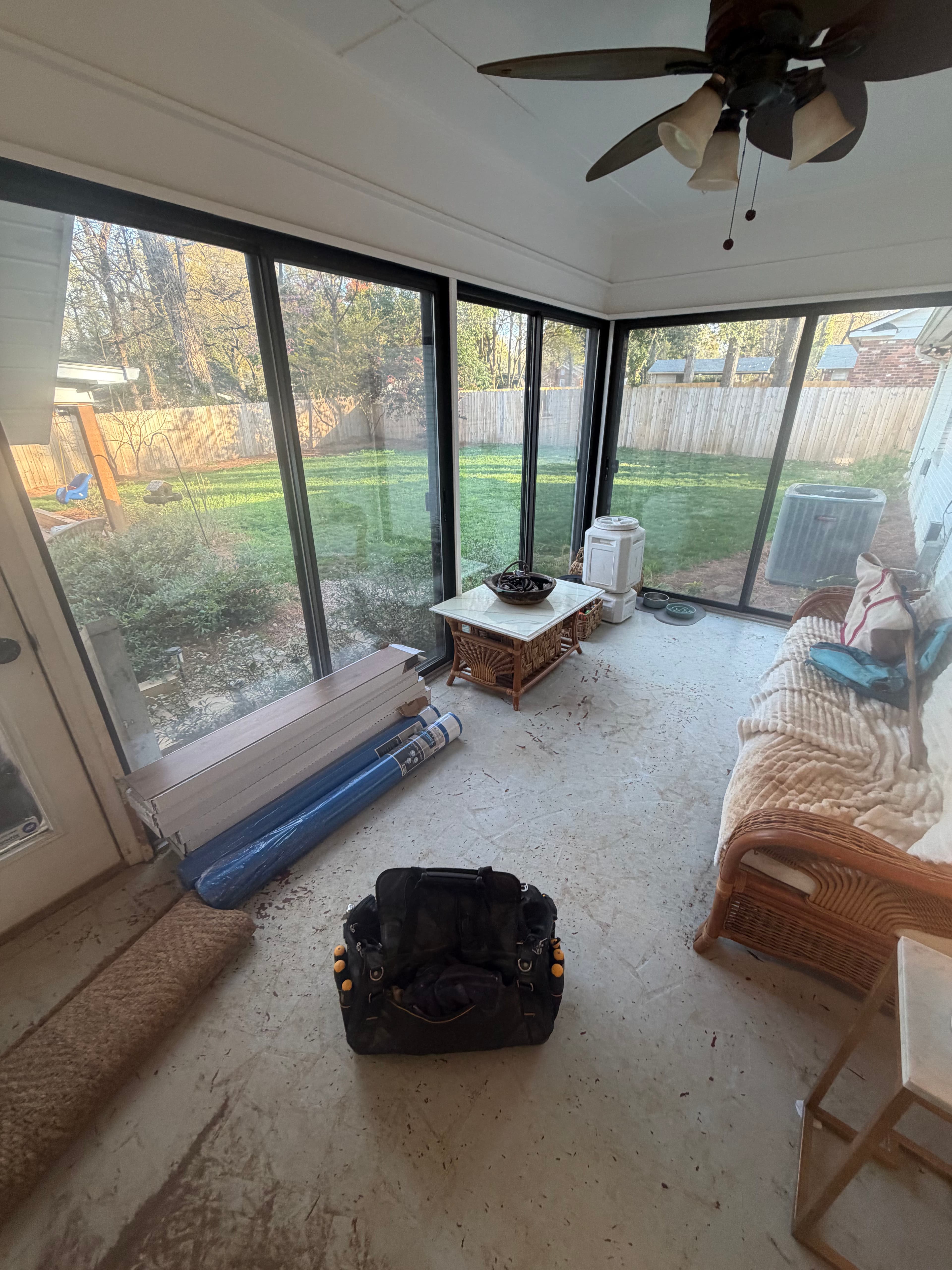 Project Sunroom Gets a Fresh Look with New LVP Flooring in Charlotte image