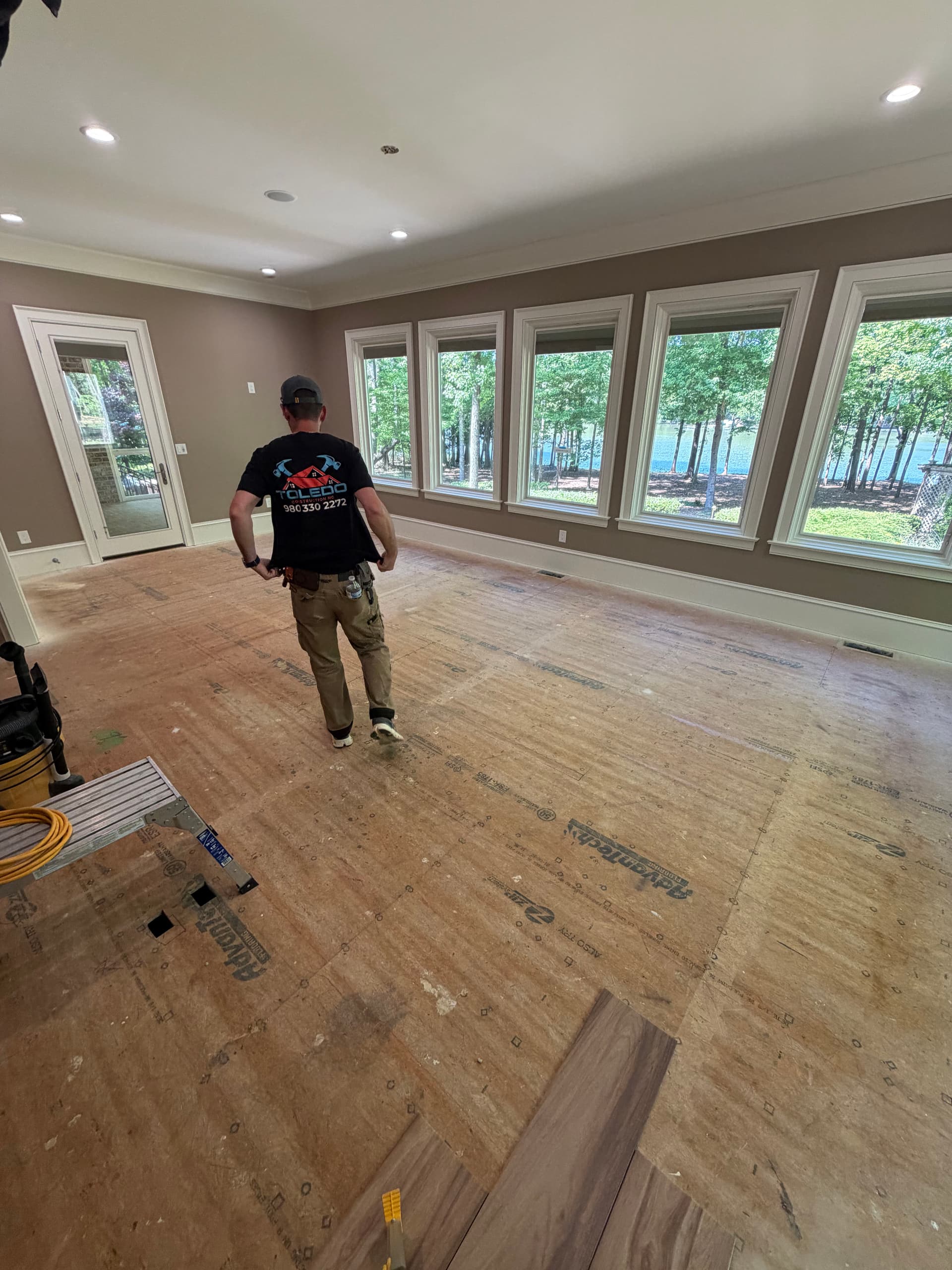 Gallery photos for Wood Plank Tile Floor Installation at High Rock Lake: Image #6