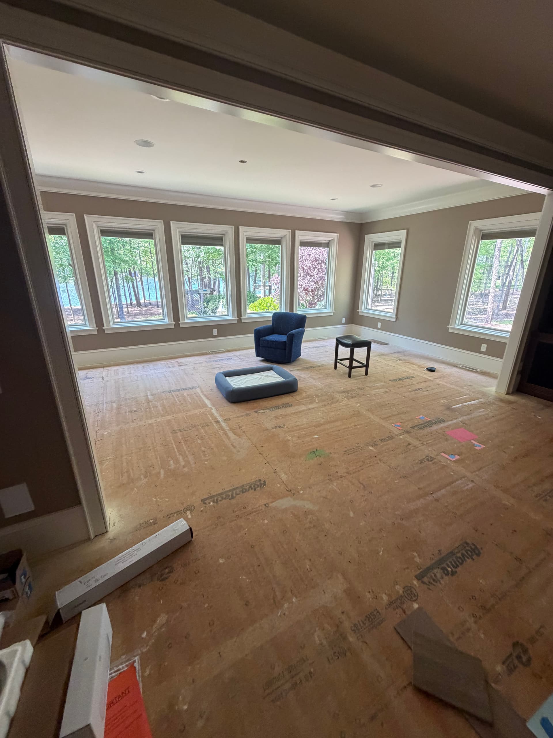 Gallery photos for Wood Plank Tile Floor Installation at High Rock Lake: Image #1
