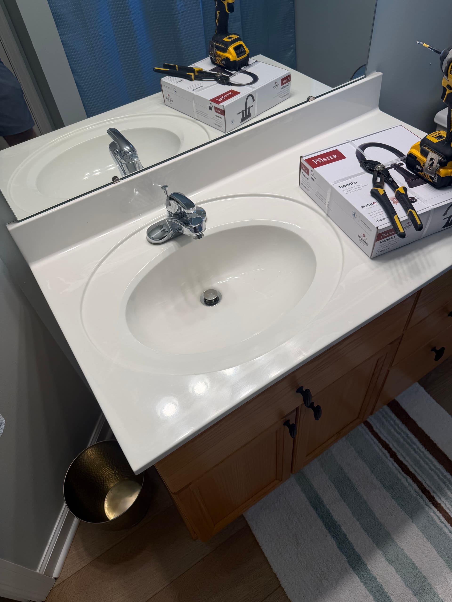 Gallery photos for Hall Bath Vanity Upgrade in Mooresville NC: Image #2