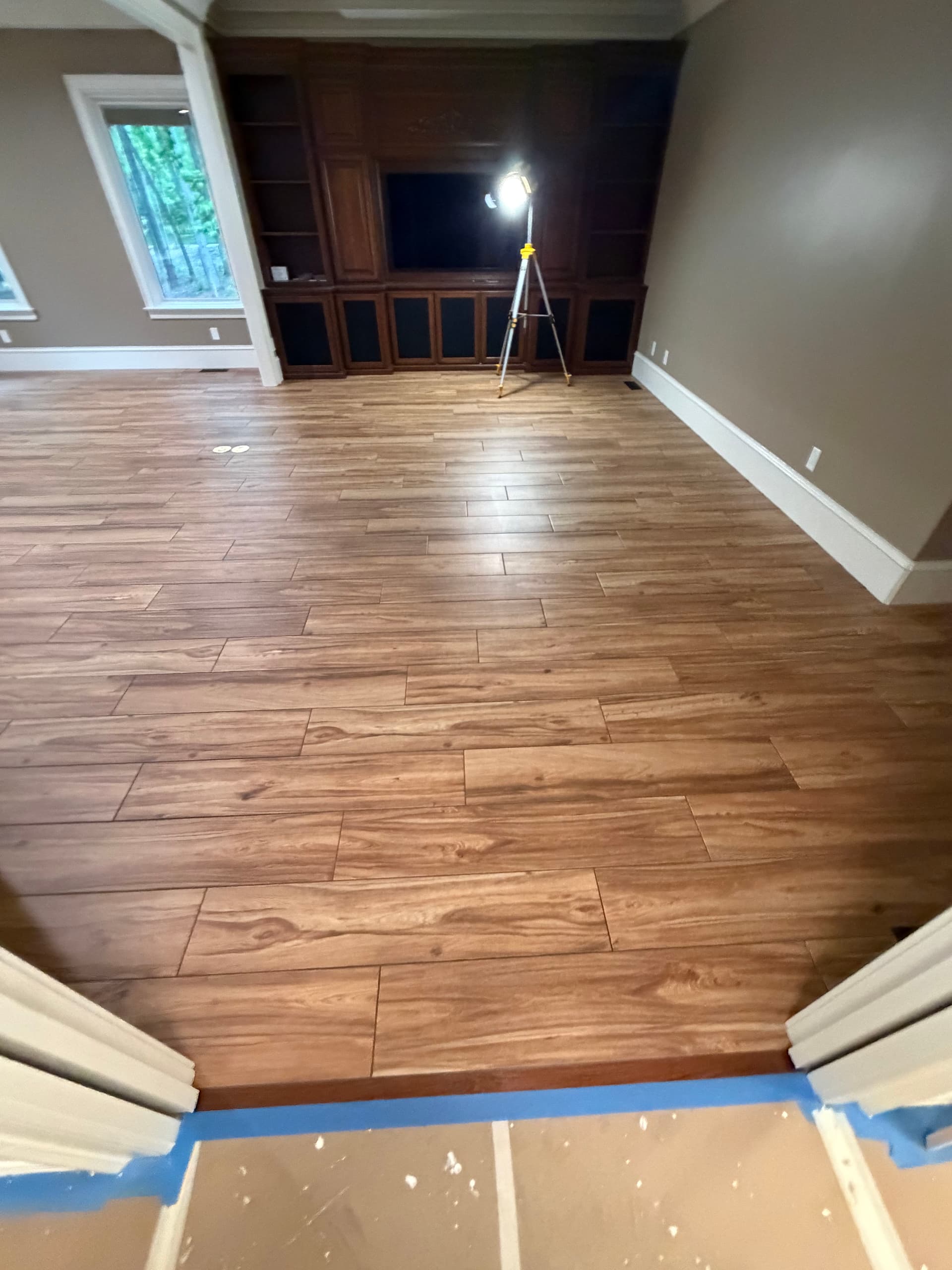 Gallery photos for Wood Plank Tile Floor Installation at High Rock Lake: Image #2
