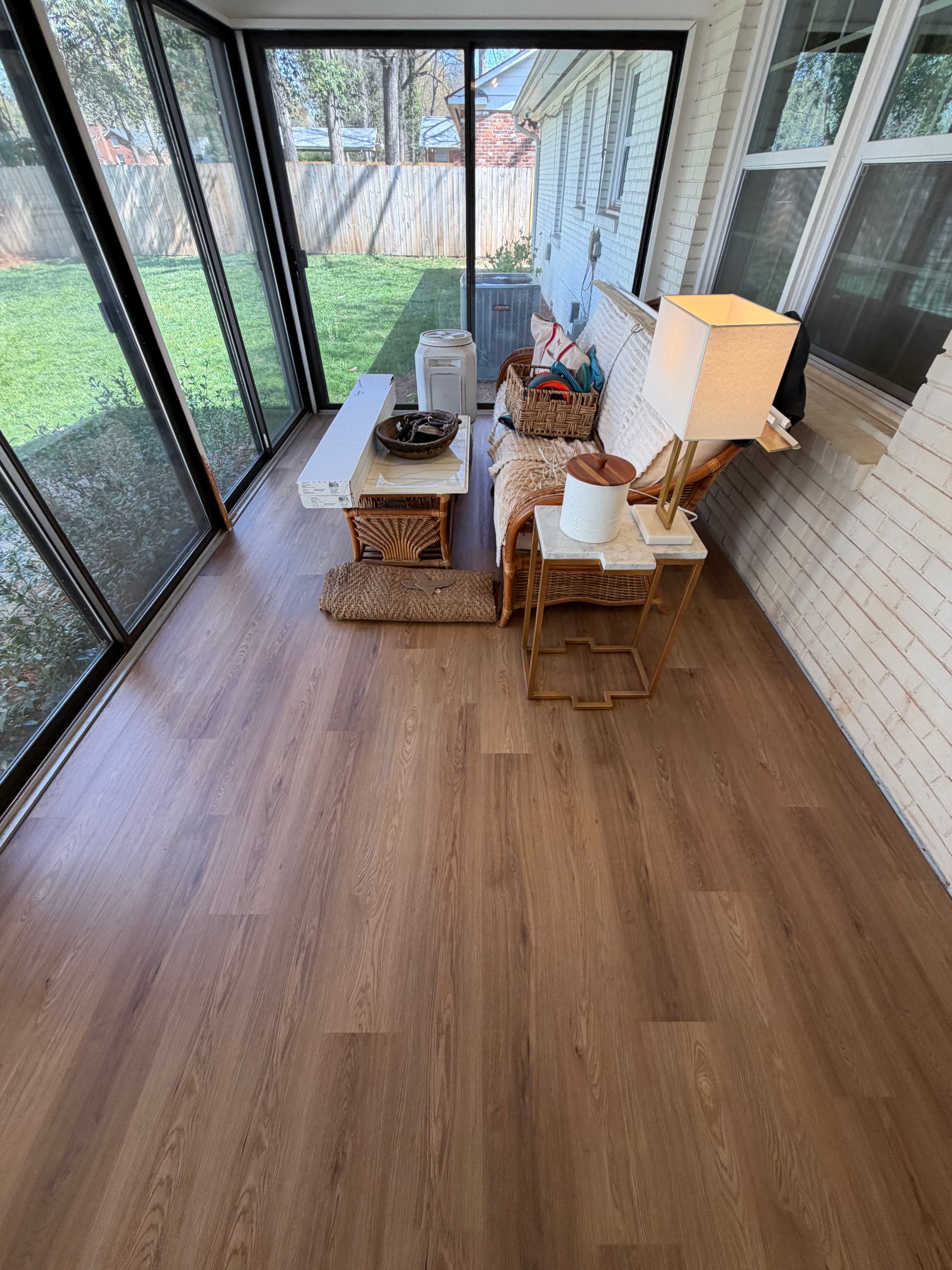 Gallery photos for Sunroom Gets a Fresh Look with New LVP Flooring in Charlotte: Image #5