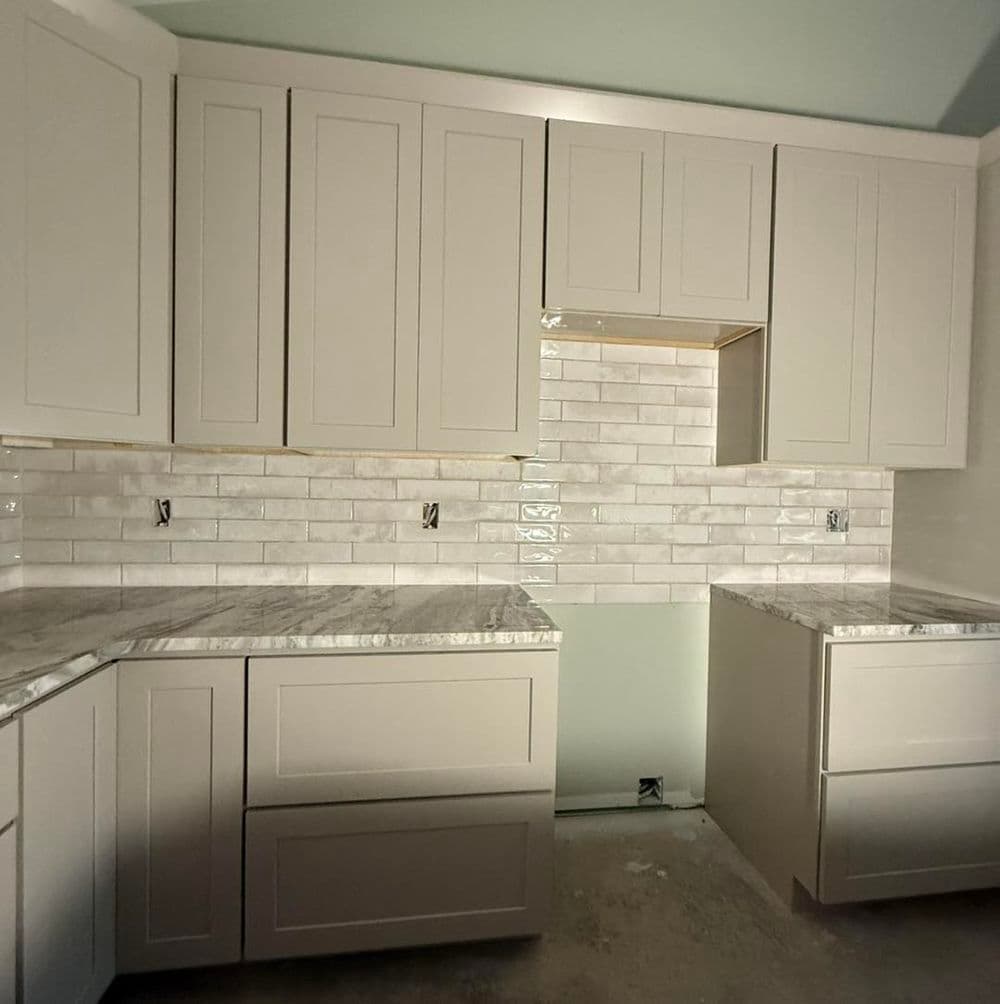 Beautiful New Kitchen Backsplash Installation in Rockwell NC image