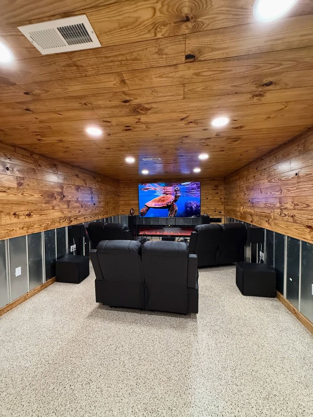 Stunning Basement Makeover in Mt Pleasant NC