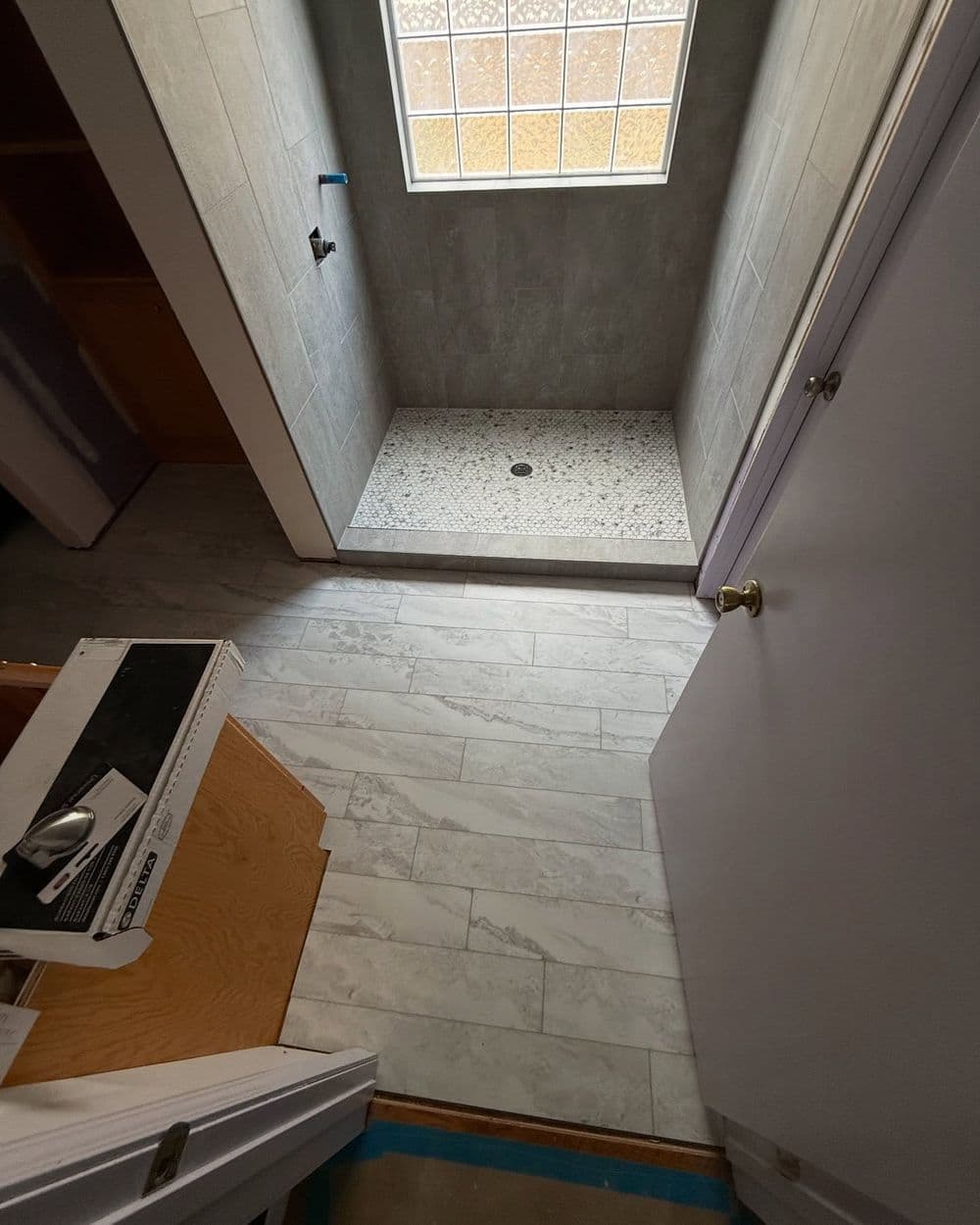 Project Modern Tile Shower and LVT Flooring Remodel image