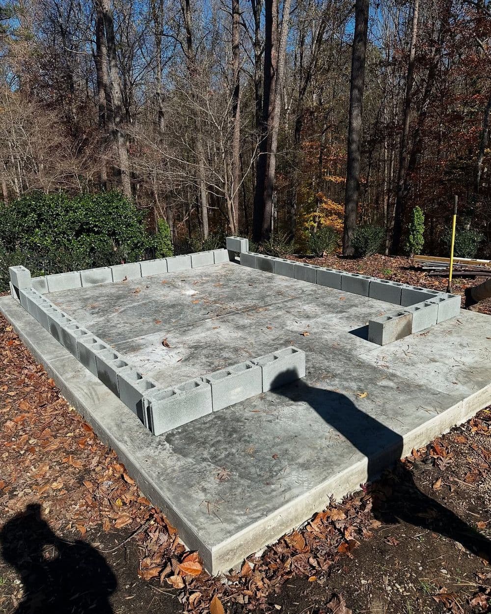 Brick and Block Work for Greenhouse in Concord NC