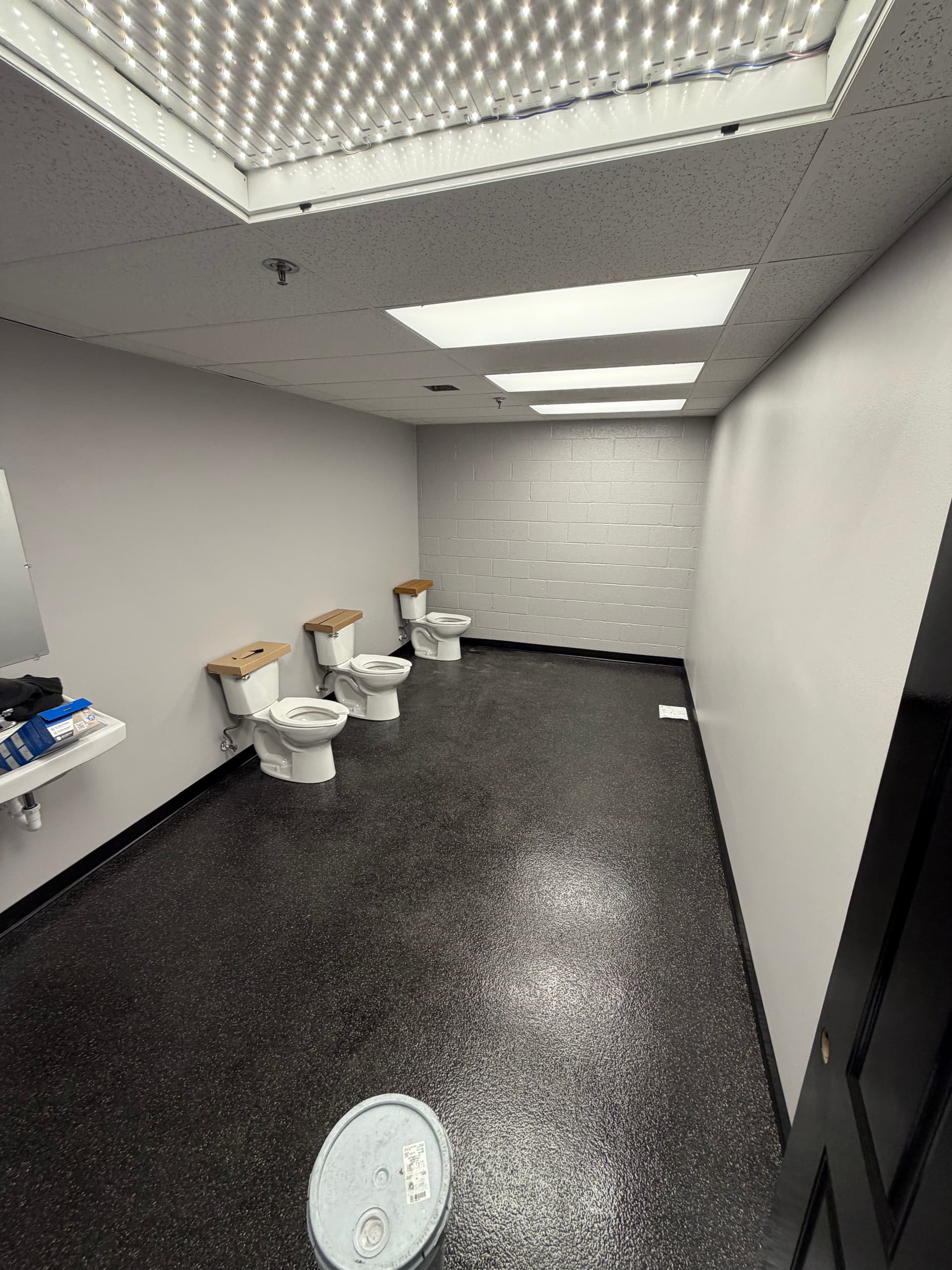 Bathroom Privacy Update with Partitions in Statesville image