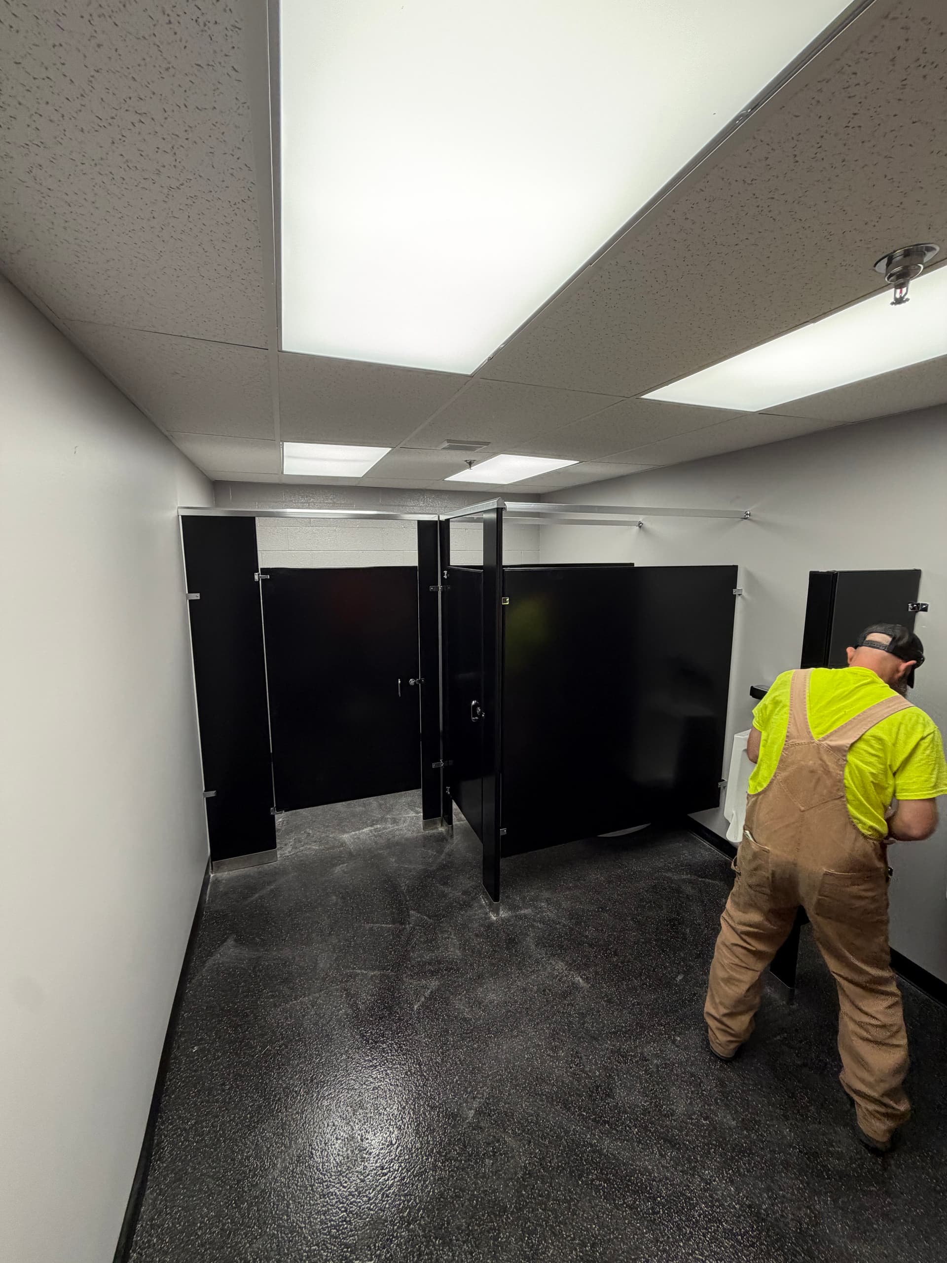 Gallery photos for Bathroom Privacy Update with Partitions in Statesville: Image #3