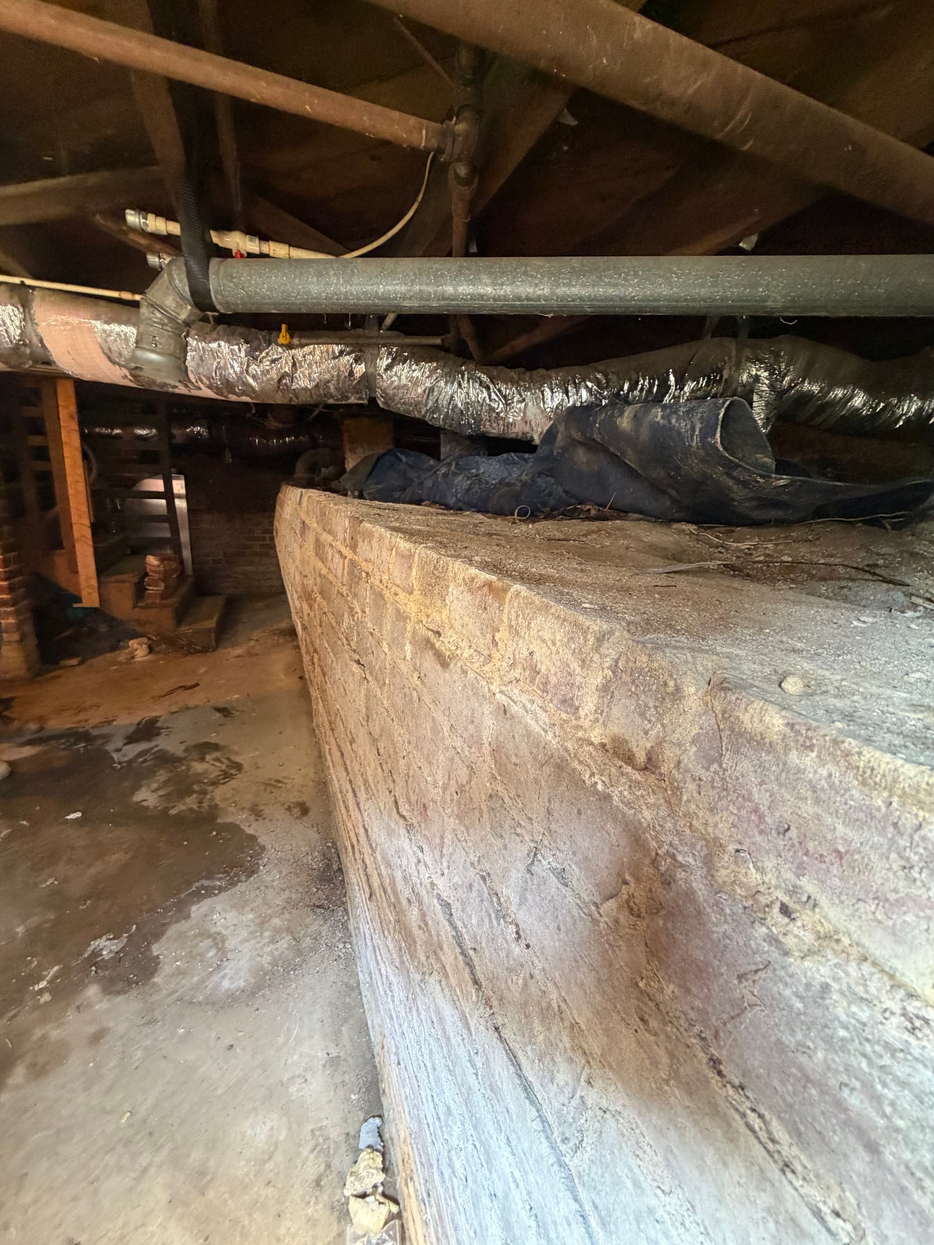 Gallery photos for Basement Retaining Wall Rebuild in a 100-Year-Old Salisbury Home: Image #1