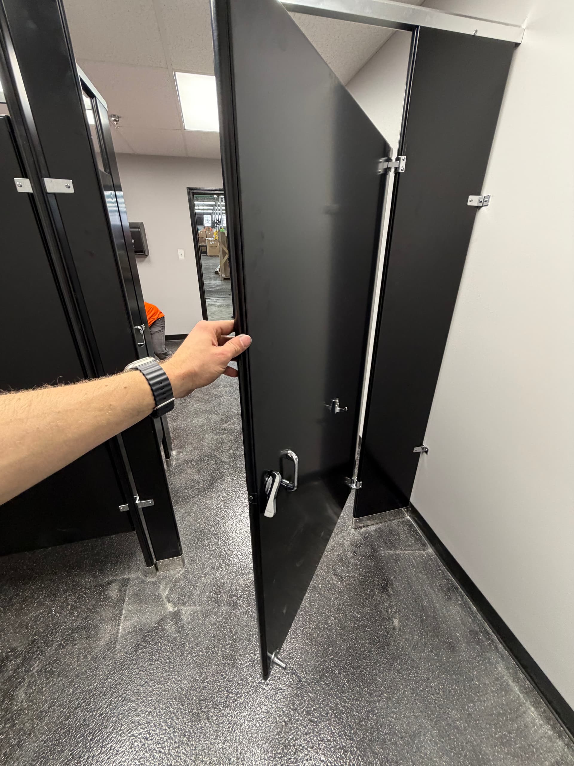 Gallery photos for Bathroom Privacy Update with Partitions in Statesville: Image #4