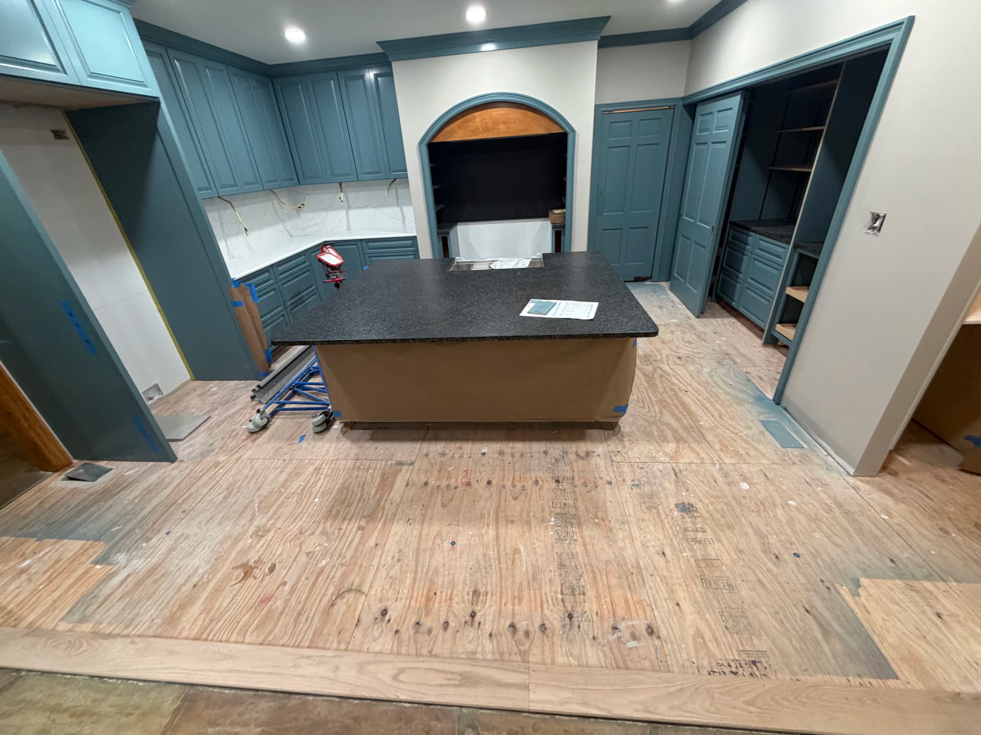 Gallery photos for Kitchen Remodel in Progress - Tile Floor Taking Shape: Image #2