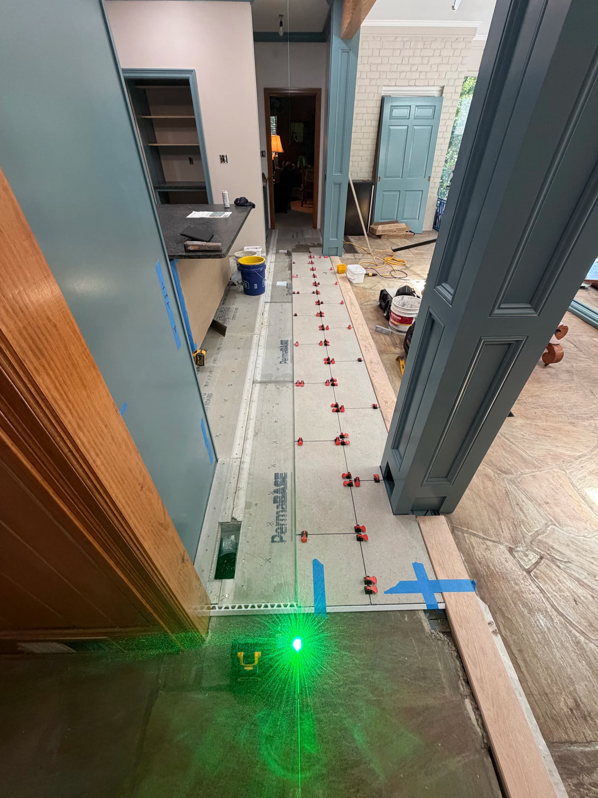 Gallery photos for Kitchen Remodel in Progress - Tile Floor Taking Shape: Image #4