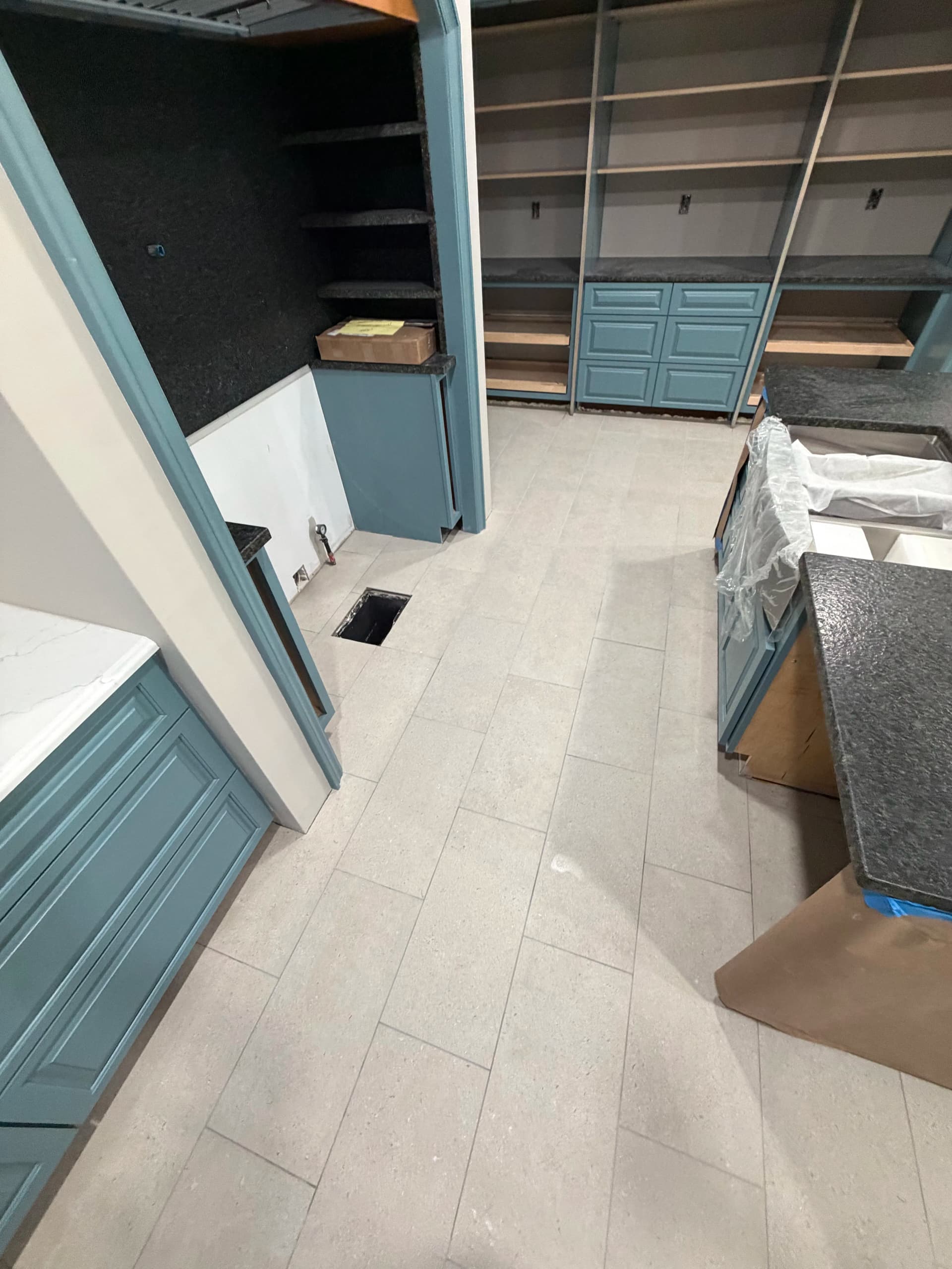 Gallery photos for Kitchen Remodel in Progress - Tile Floor Taking Shape: Image #8