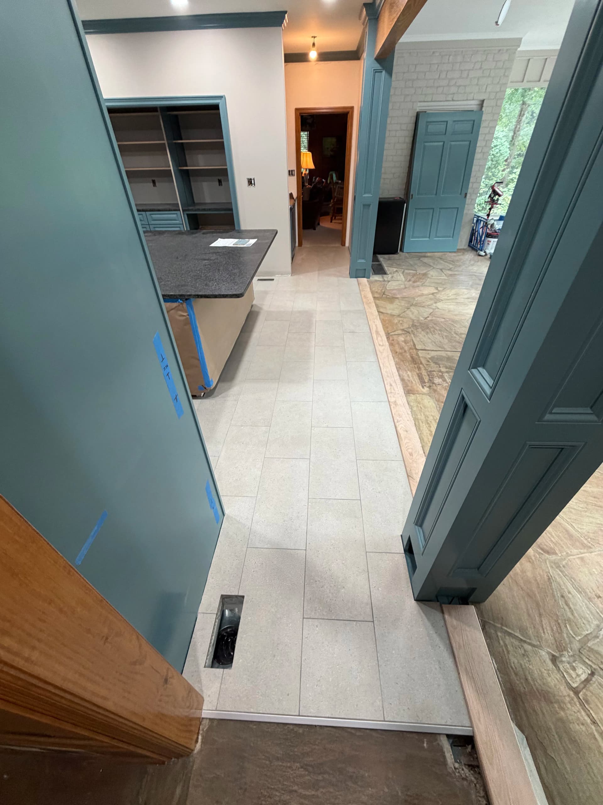 Gallery photos for Kitchen Remodel in Progress - Tile Floor Taking Shape: Image #7