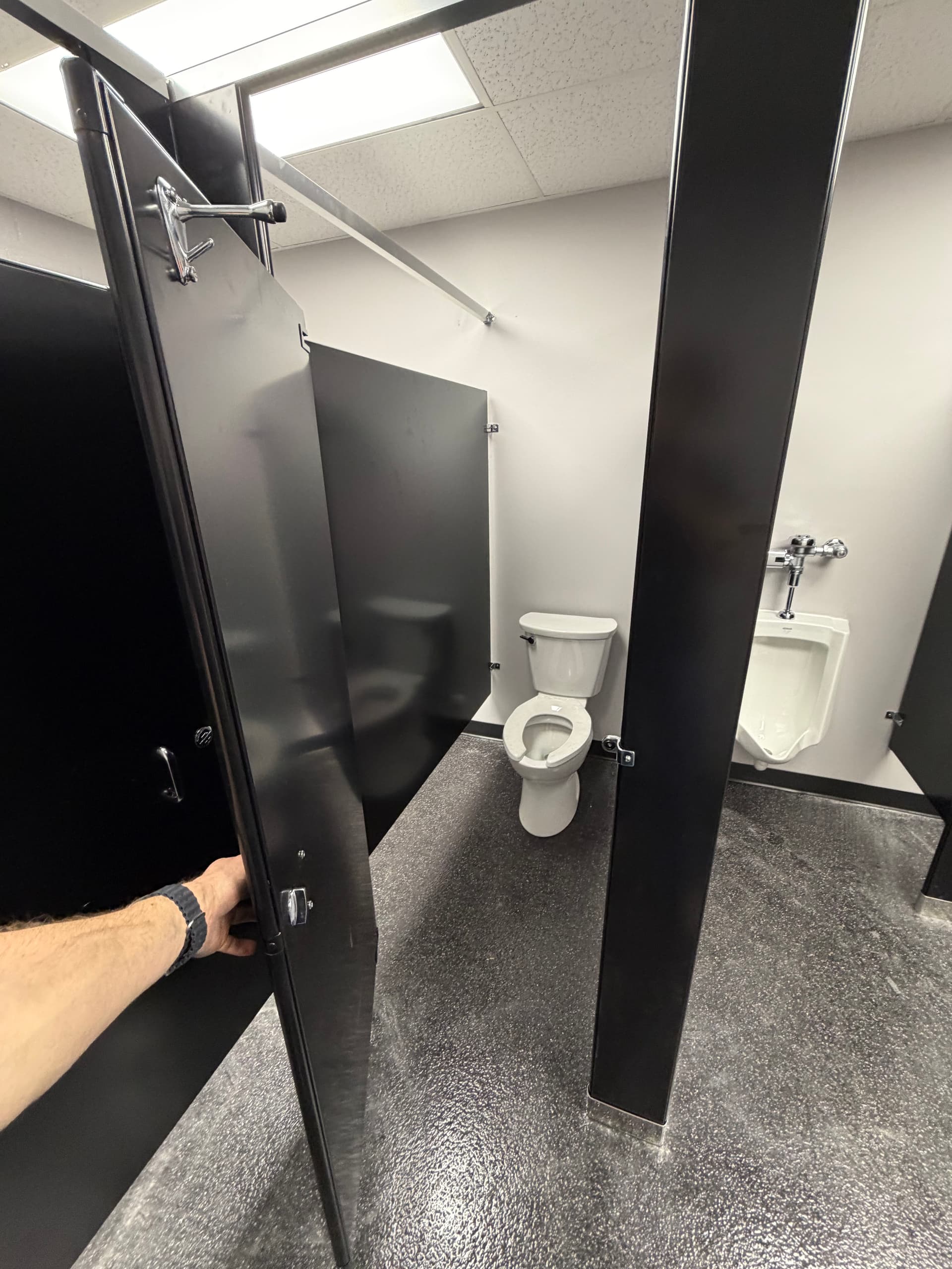 Gallery photos for Bathroom Privacy Update with Partitions in Statesville: Image #5