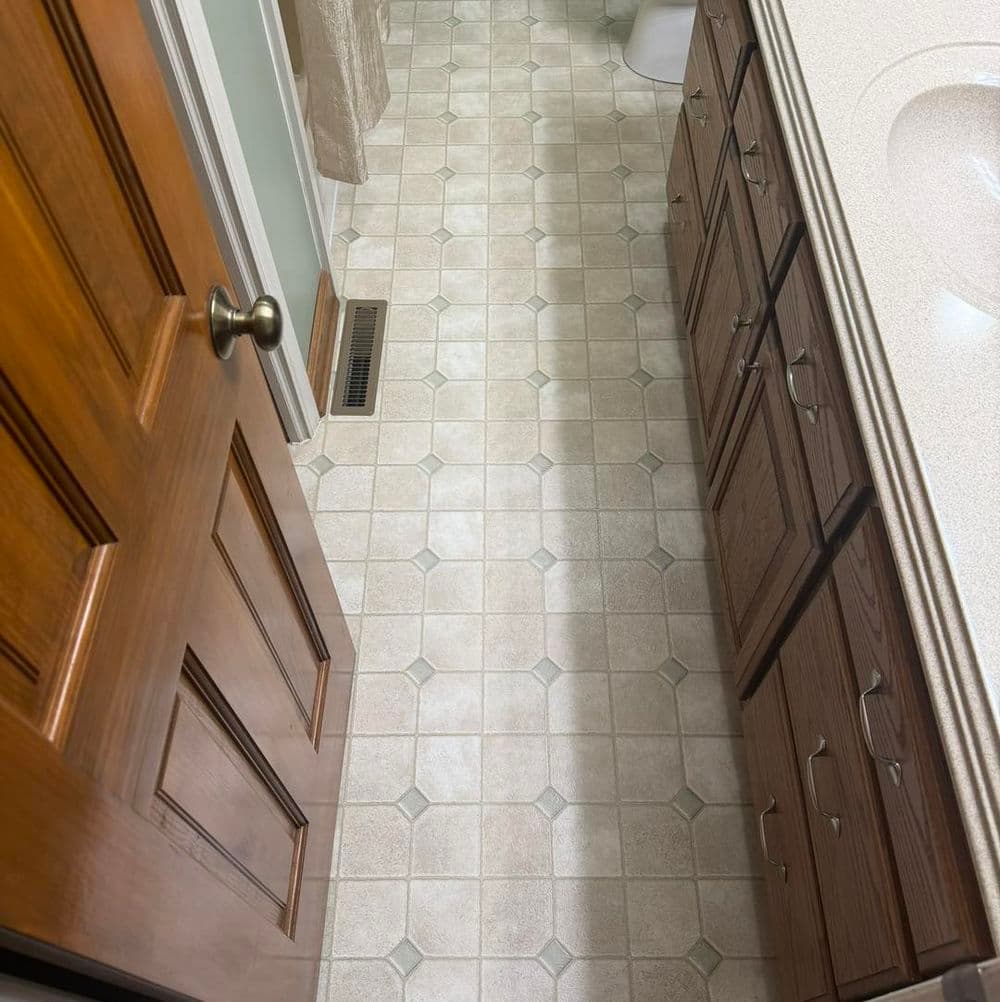 Gallery photos for Bathroom Upgrade with Floating Vinyl Tile in China Grove NC: Image #3