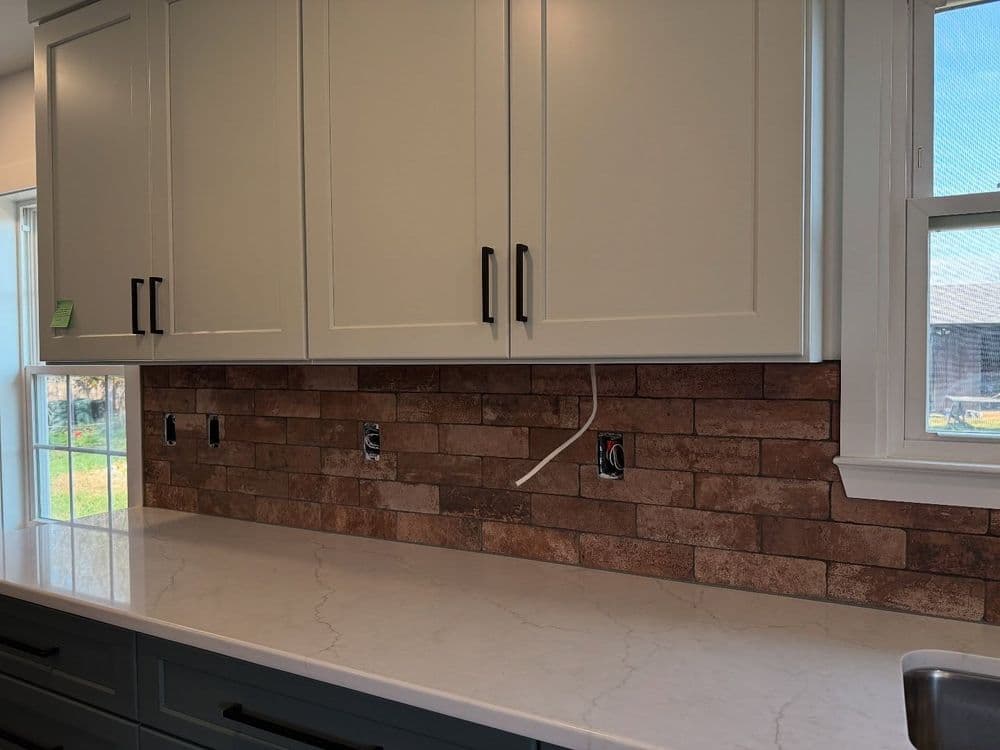 Gallery photos for Charming Brick Backsplash Installation in Faith: Image #7