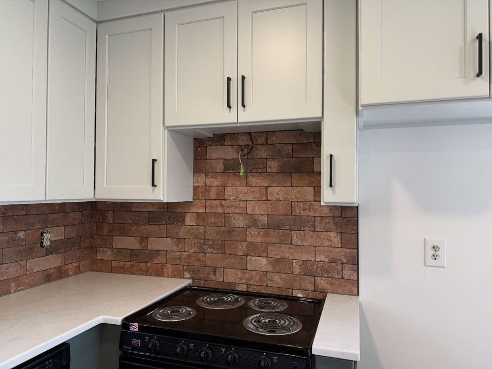 Gallery photos for Charming Brick Backsplash Installation in Faith: Image #6
