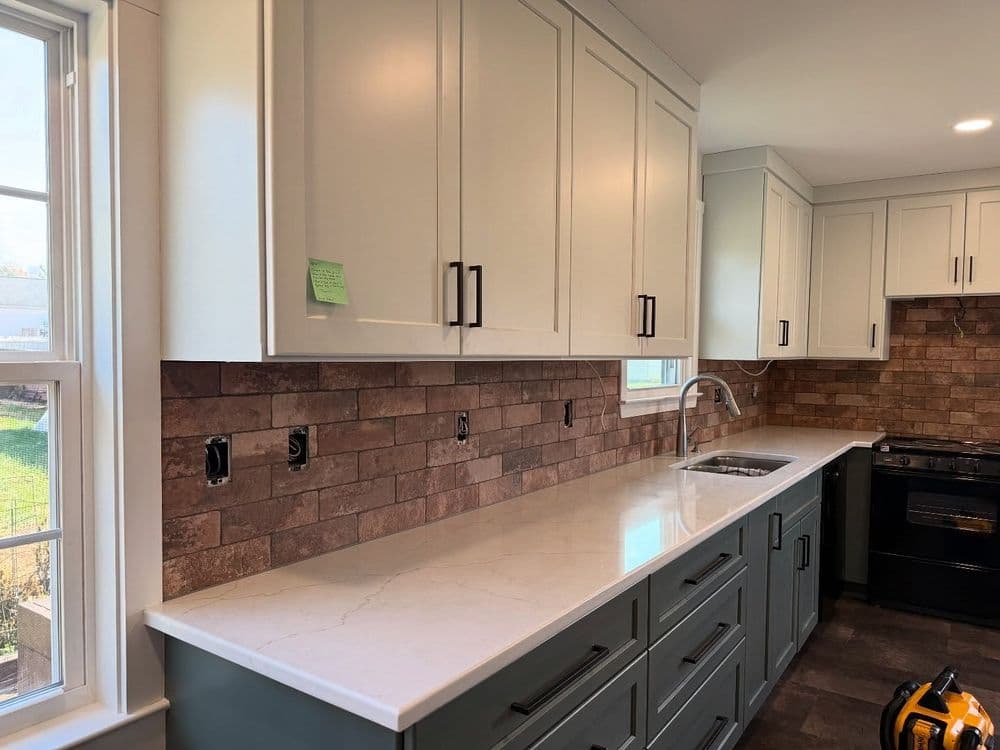 Gallery photos for Charming Brick Backsplash Installation in Faith: Image #5